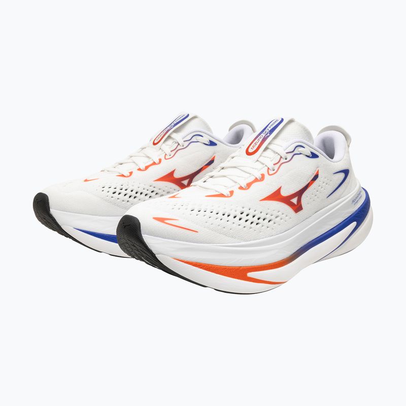 Men's running shoes Mizuno Sky Prime gf white/orange/royal blue 6