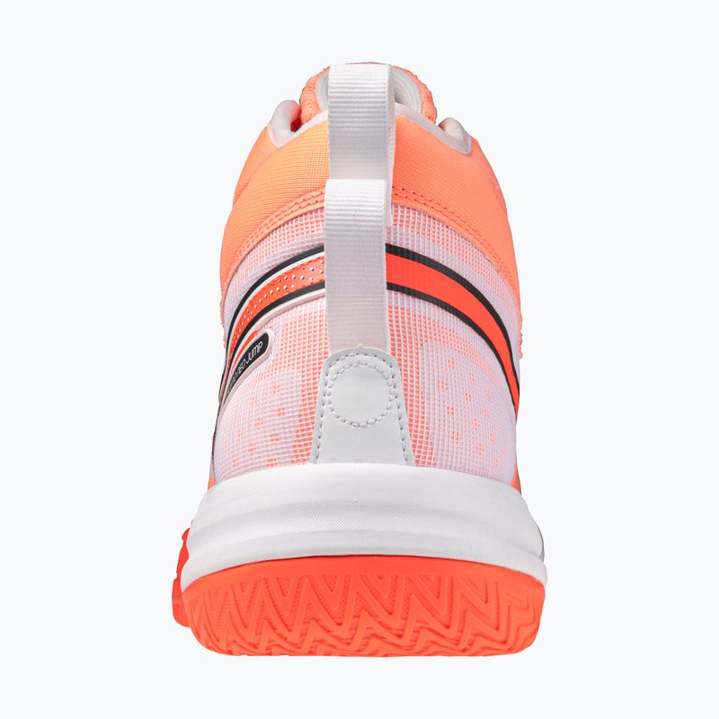 Volleyball shoes Mizuno Neo Jump Mid flamingo coral/lava orange/white 3