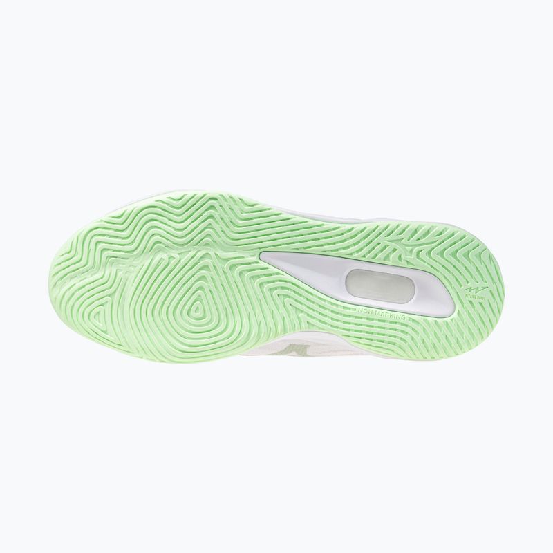 Women's volleyball shoes Mizuno Wave Luminous Elite white/aqua gray/ambrosia 4
