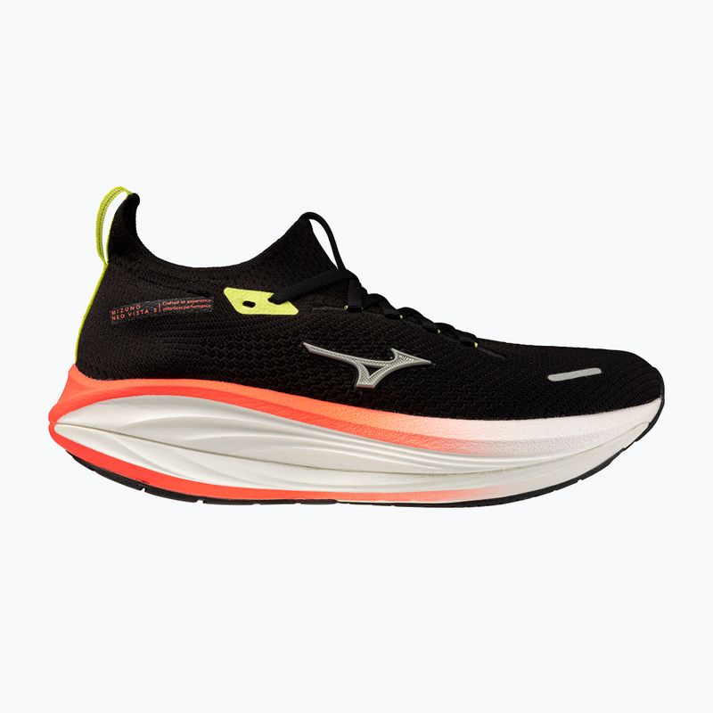 Men's running shoes Mizuno Neo Vista 3 black/mirage gray/lava orange 8