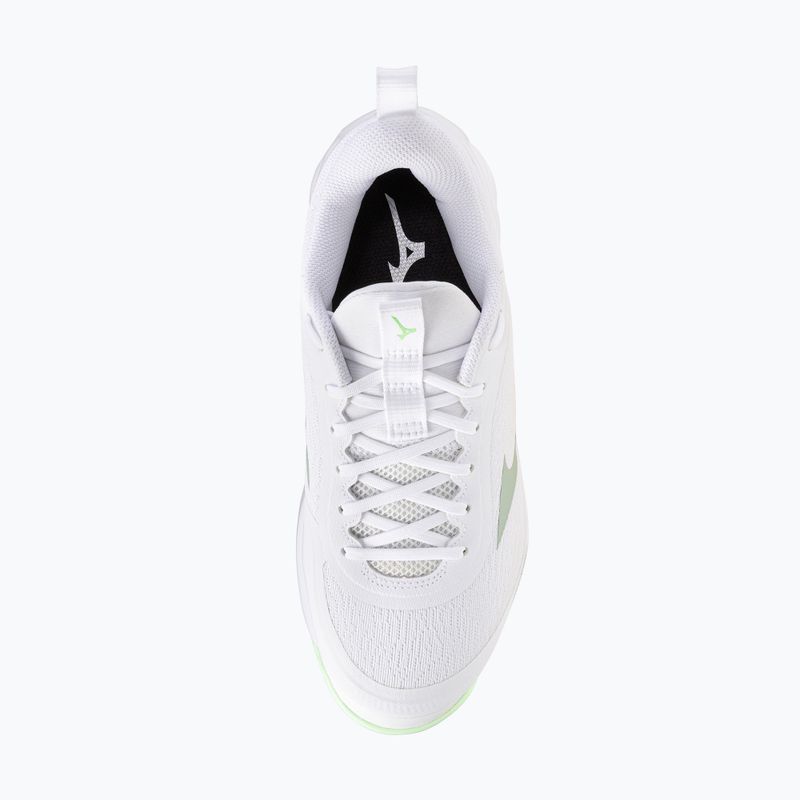Women's volleyball shoes Mizuno Wave Luminous Pro white/aqua gray/ambrosia 5