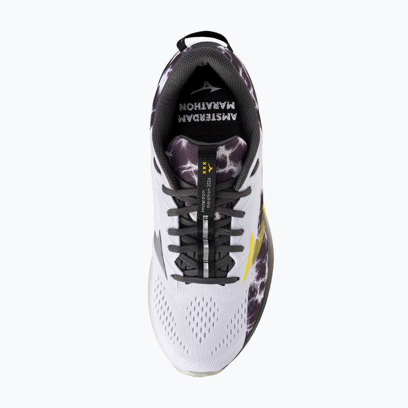 Men's running shoes Mizuno Wave Rider 30 Amsterdam white/black 5