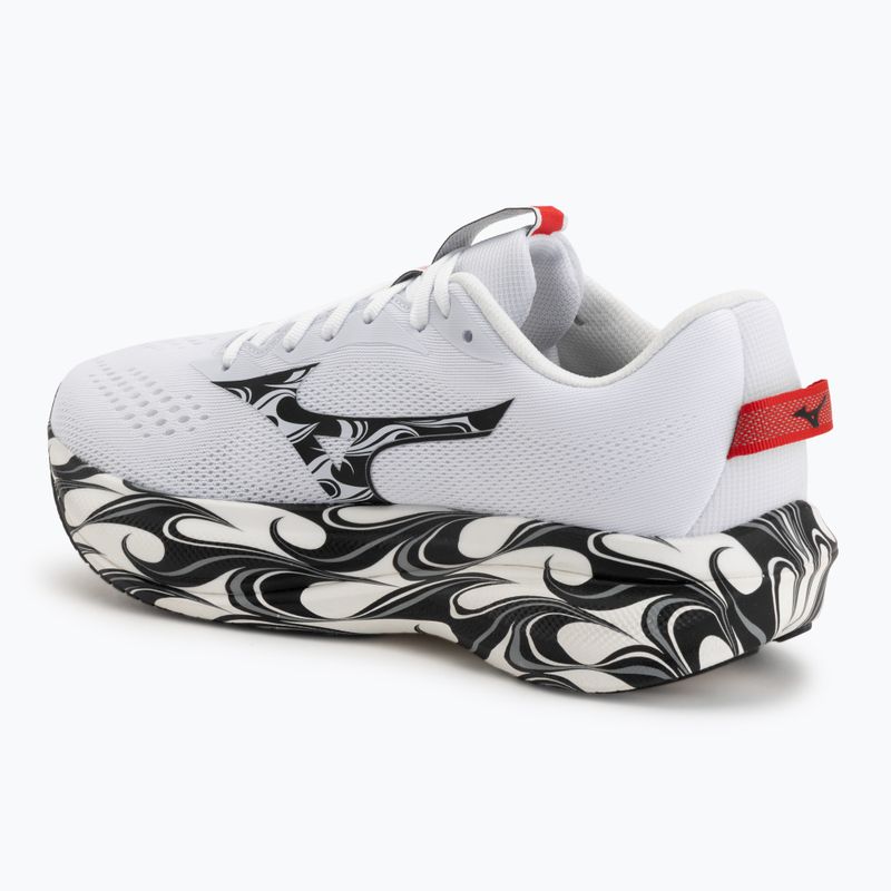 Men's running shoes Mizuno Wave Rider 30 Disclosure white/black/high risk red 3