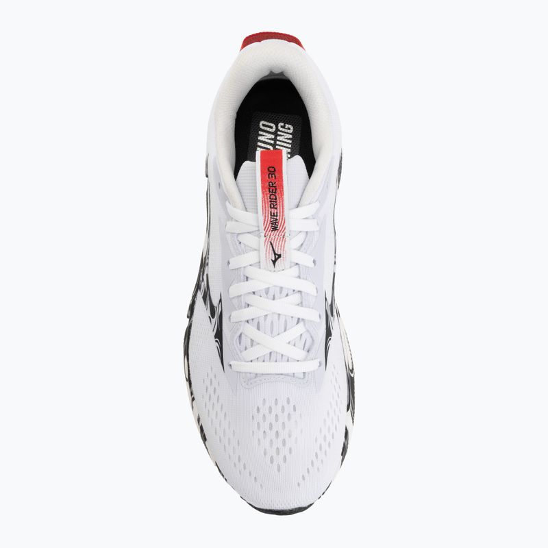 Men's running shoes Mizuno Wave Rider 30 Disclosure white/black/high risk red 5