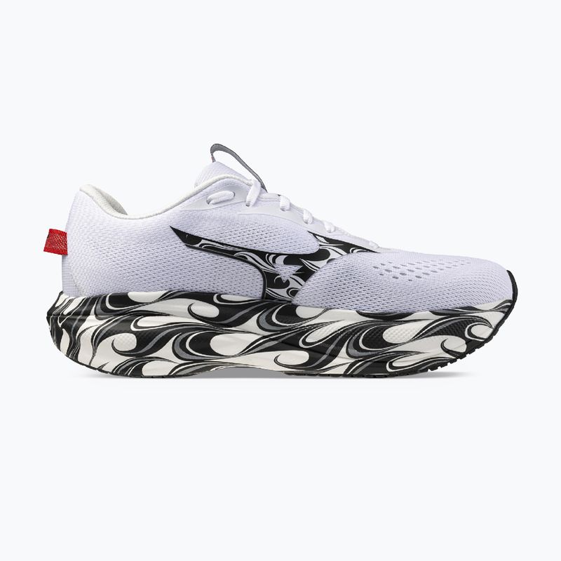 Men's running shoes Mizuno Wave Rider 30 Disclosure white/black/high risk red 2