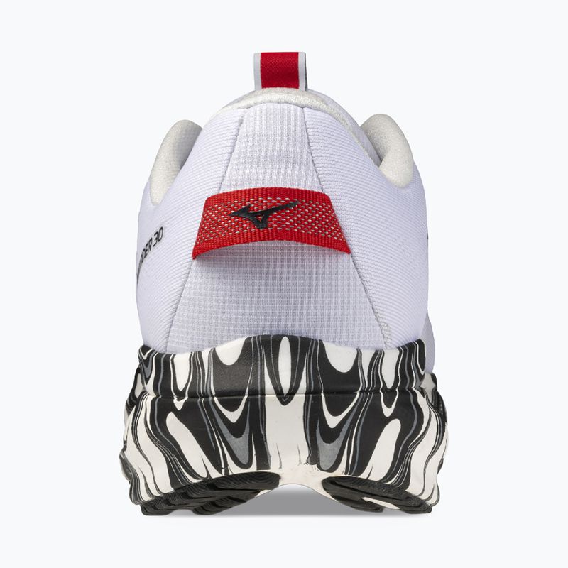 Men's running shoes Mizuno Wave Rider 30 Disclosure white/black/high risk red 3