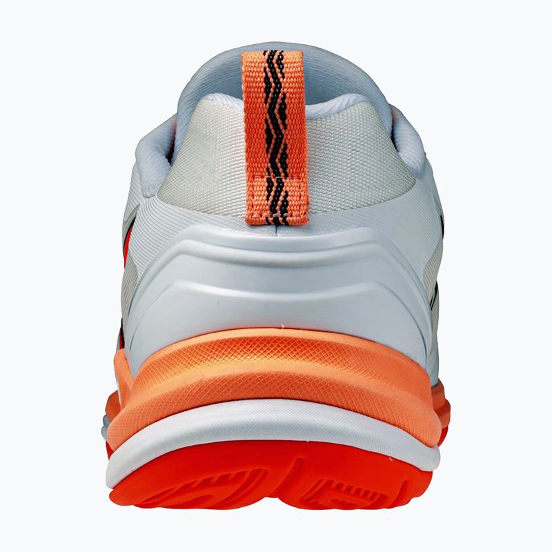 Handball shoes Mizuno Wave Stealth Elite white/lava orange 3