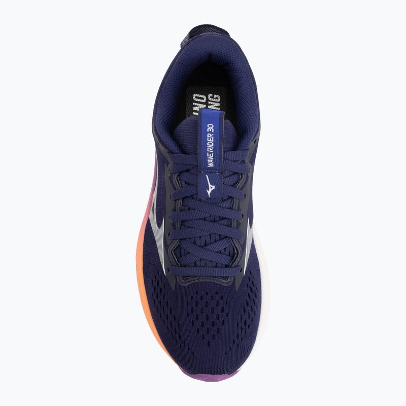 Women's running shoes Mizuno Wave Rider 30 rhodonite/white/firecracker 5