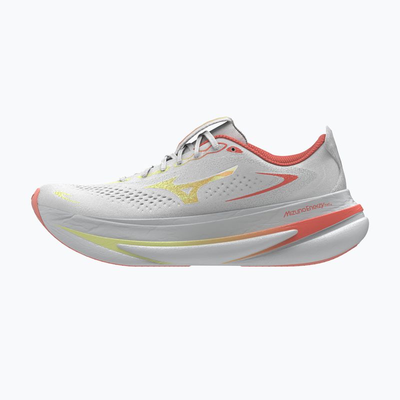 Women's running shoes Mizuno Sky Prime gf white/lime pulp/lava orange