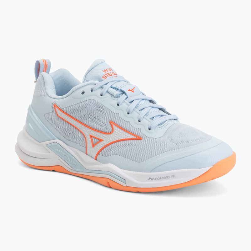 Women's handball shoes Mizuno Wave Stealth Elite blue finch/white