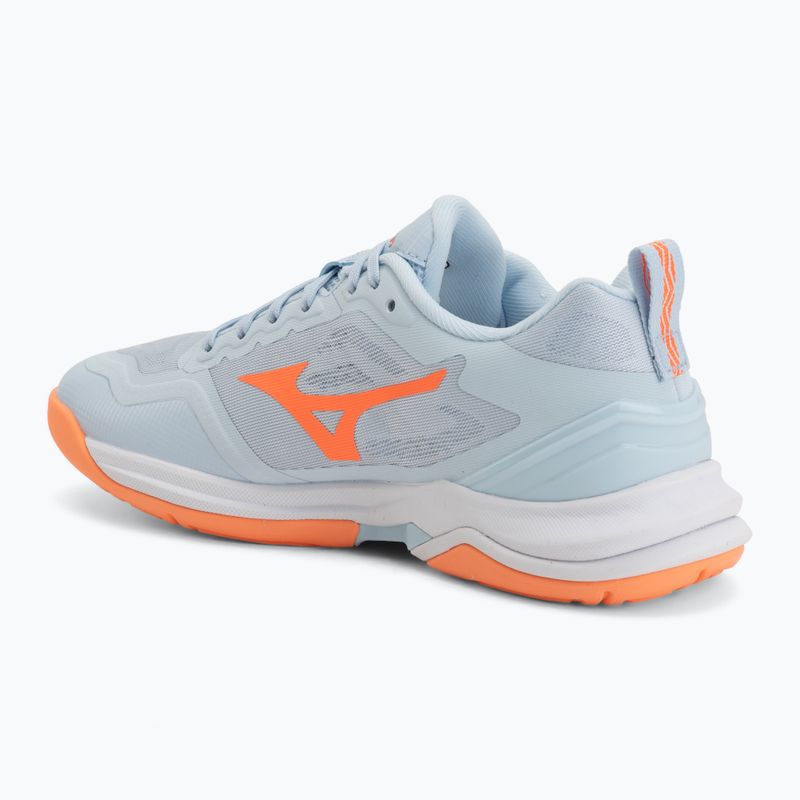 Women's handball shoes Mizuno Wave Stealth Elite blue finch/white 3