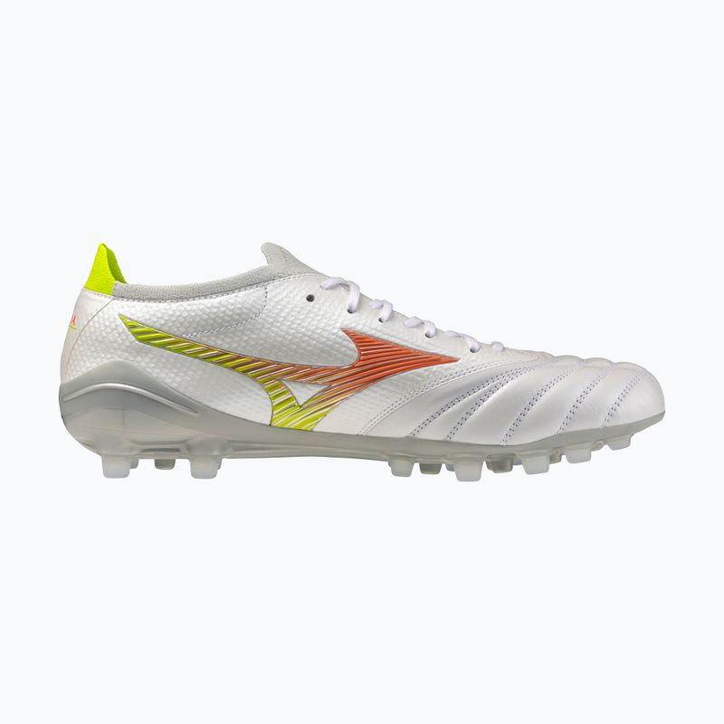 Football boots Mizuno Morelia Neo V β Japan AG white/lava orange/evening primrose 2