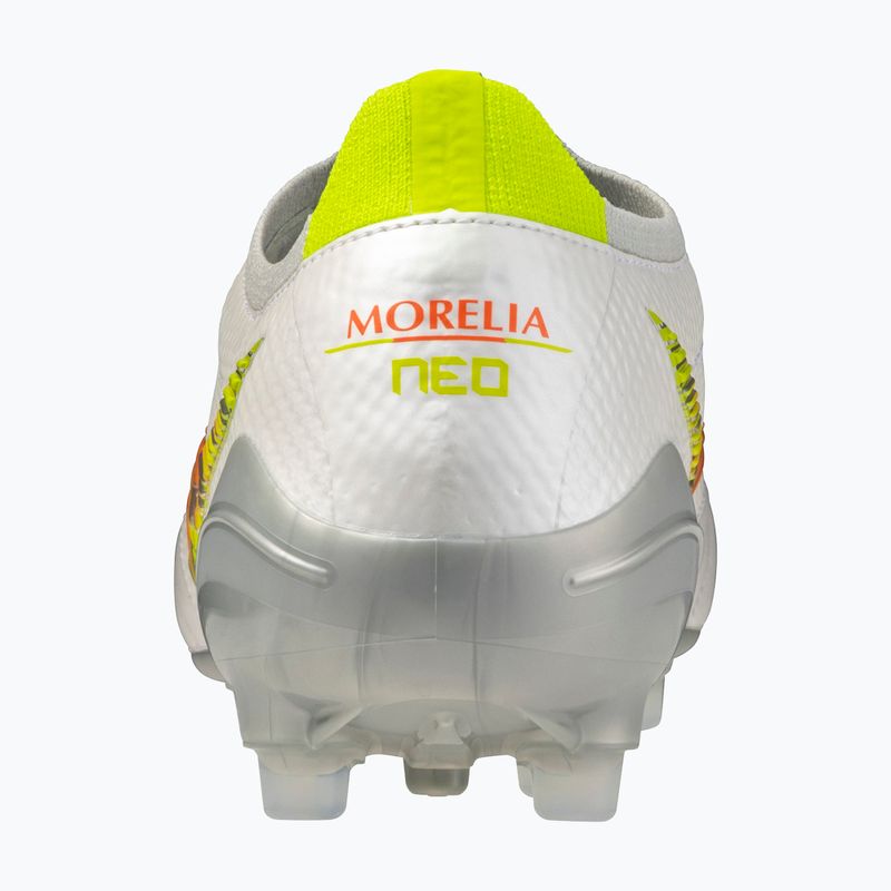 Football boots Mizuno Morelia Neo V β Japan AG white/lava orange/evening primrose 3