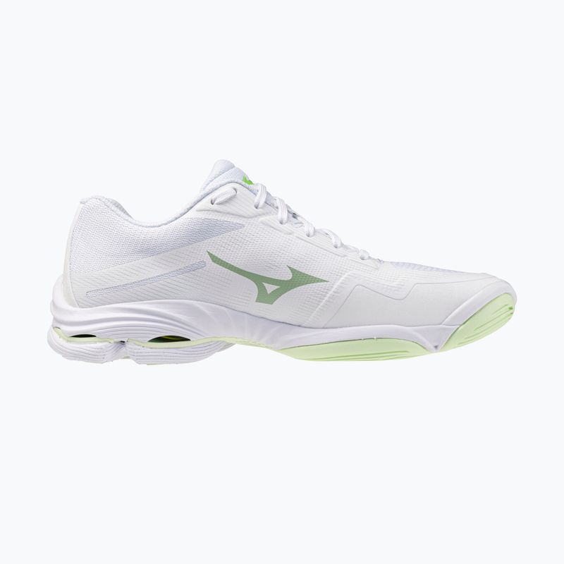 Women's volleyball shoes Mizuno Wave Lightning Pro white/aqua gray/ambrosia 2