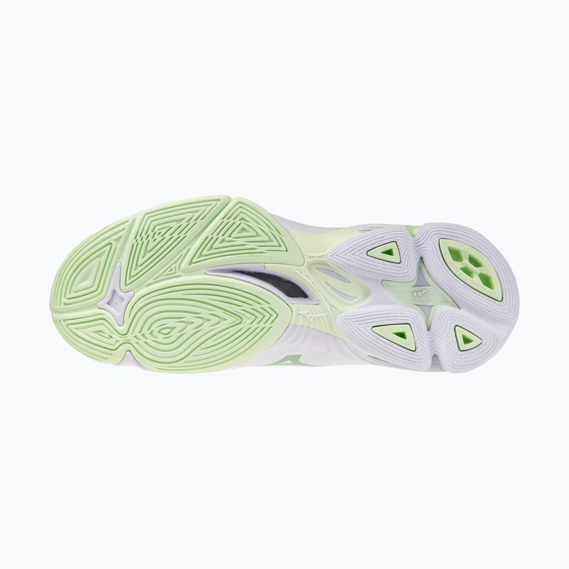 Women's volleyball shoes Mizuno Wave Lightning Pro white/aqua gray/ambrosia 4