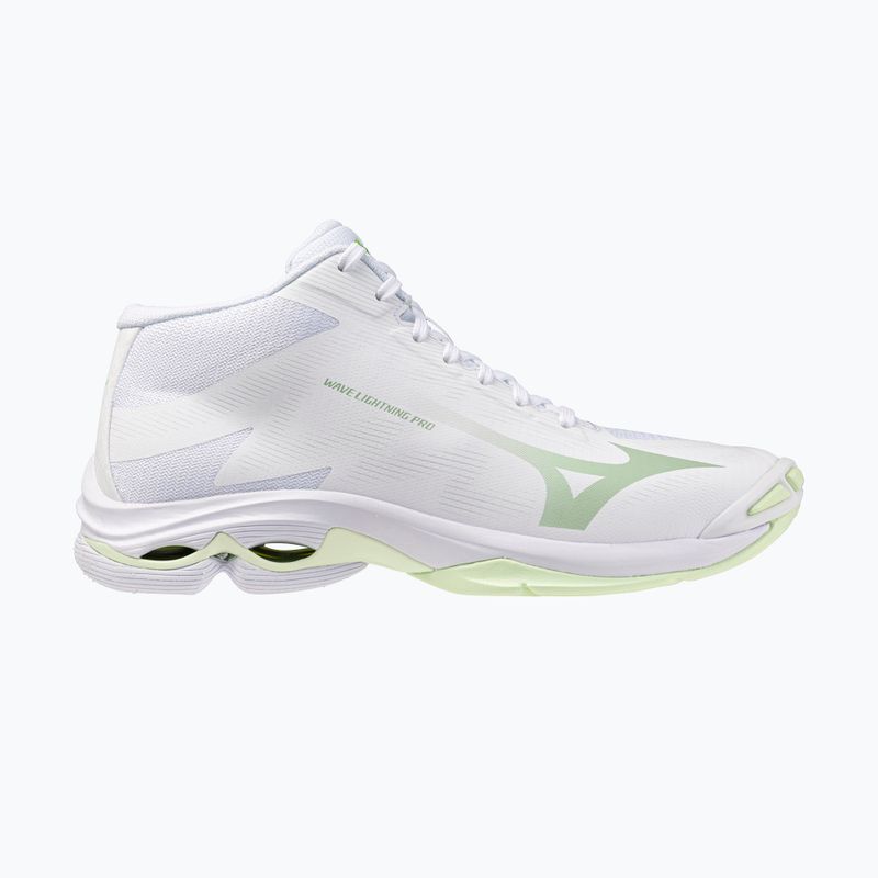 Women's volleyball shoes Mizuno Wave Lightning Pro Mid white/aqua gray/ambrosia