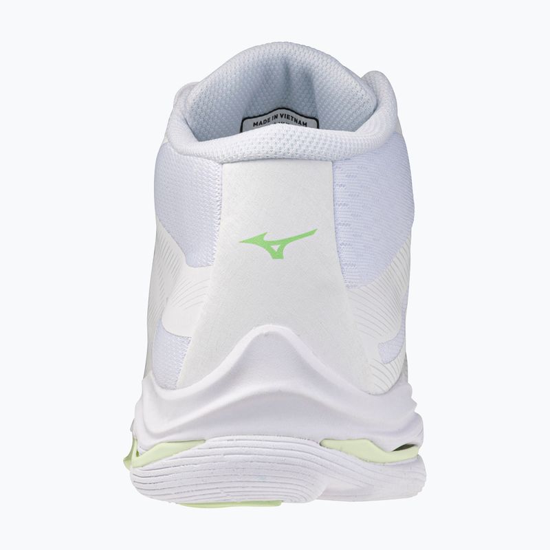 Women's volleyball shoes Mizuno Wave Lightning Pro Mid white/aqua gray/ambrosia 3