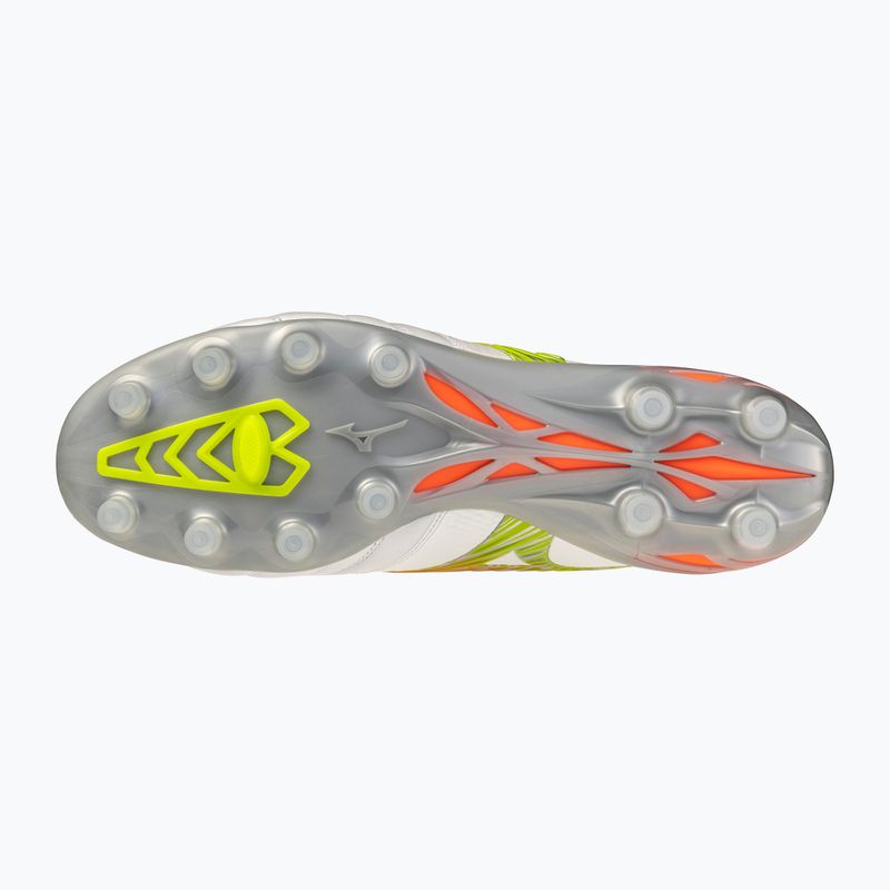 Football boots Mizuno Morelia Neo V β Japan FG white/lava orange/evening primrose 2