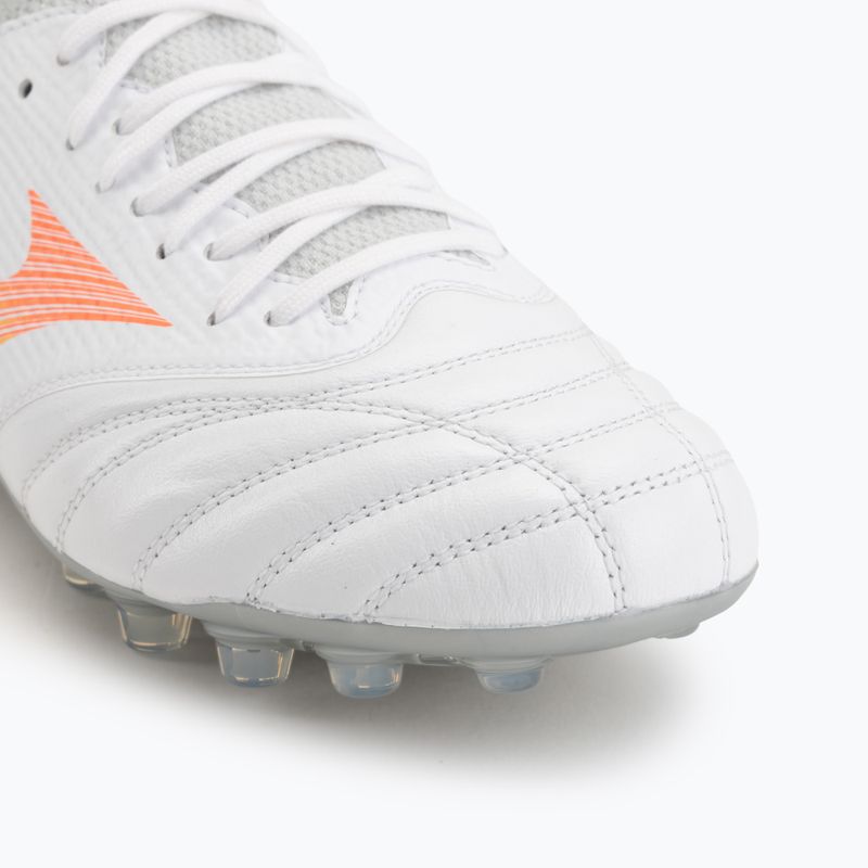 Football boots Mizuno Morelia Neo V β Pro AG white/lava orange/evening primrose 7