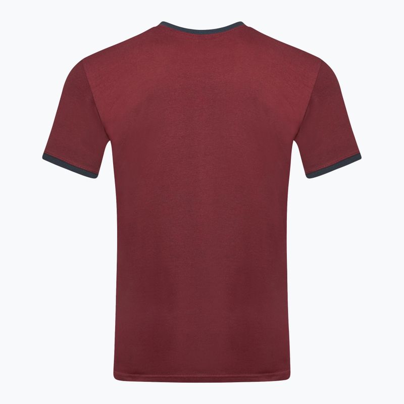 Ellesse men's Ferdorini burgundy t-shirt 2