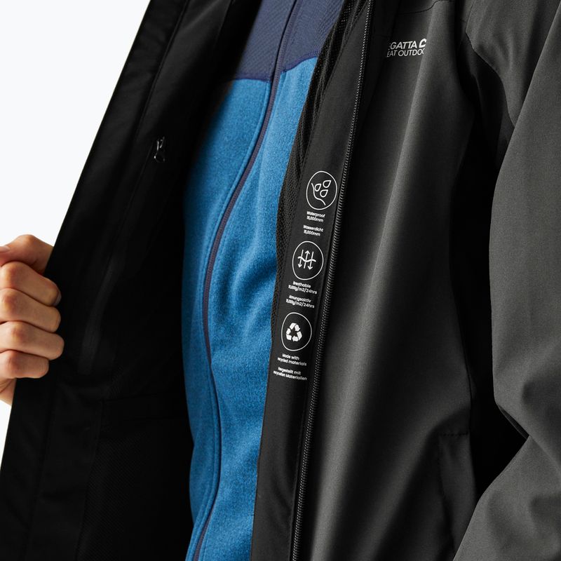 Men's softshell jacket REGATTA Birchdale II ash/black 7