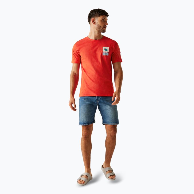 Men's T-shirt Regatta ClineIX poppy red cool summer 2