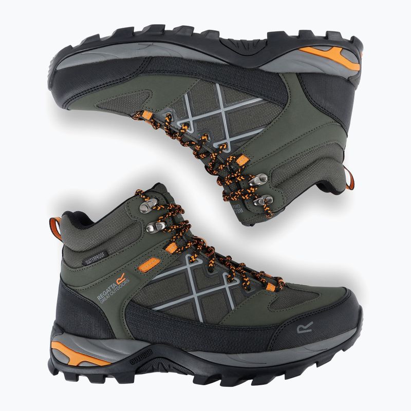 Men's trekking boots REGATTA Samaris III dark khaki/fox 12