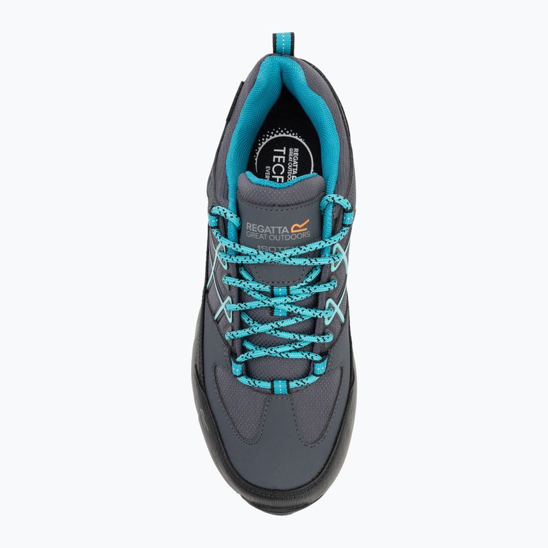Women's trekking boots REGATTA Samaris III Low seal grey/turquoise 5