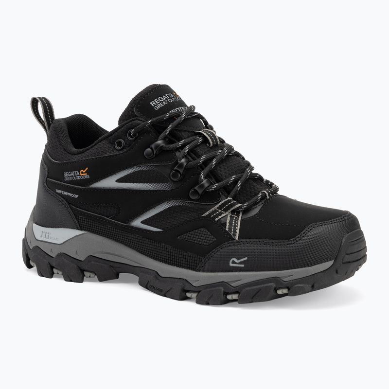 Men's trekking boots REGATTA Holcombe III Low black/granite