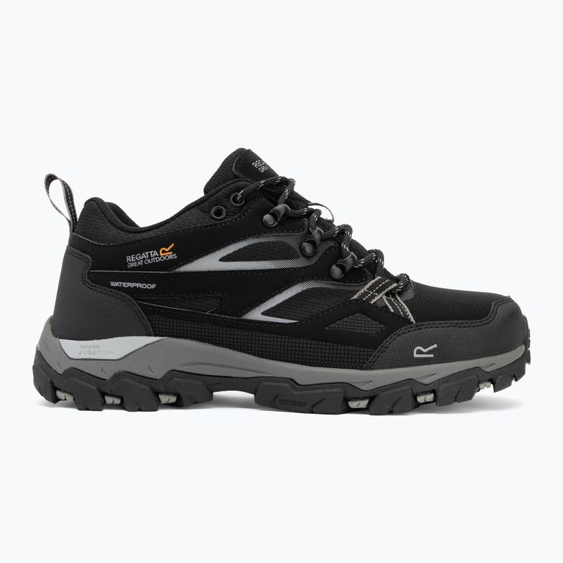 Men's trekking boots REGATTA Holcombe III Low black/granite 2