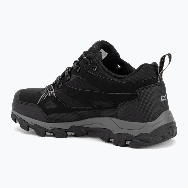 Men's trekking boots REGATTA Holcombe III Low black/granite 3