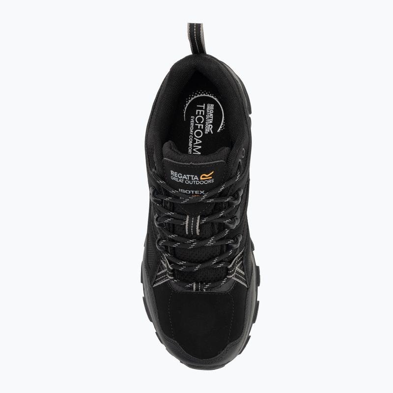 Men's trekking boots REGATTA Holcombe III Low black/granite 5