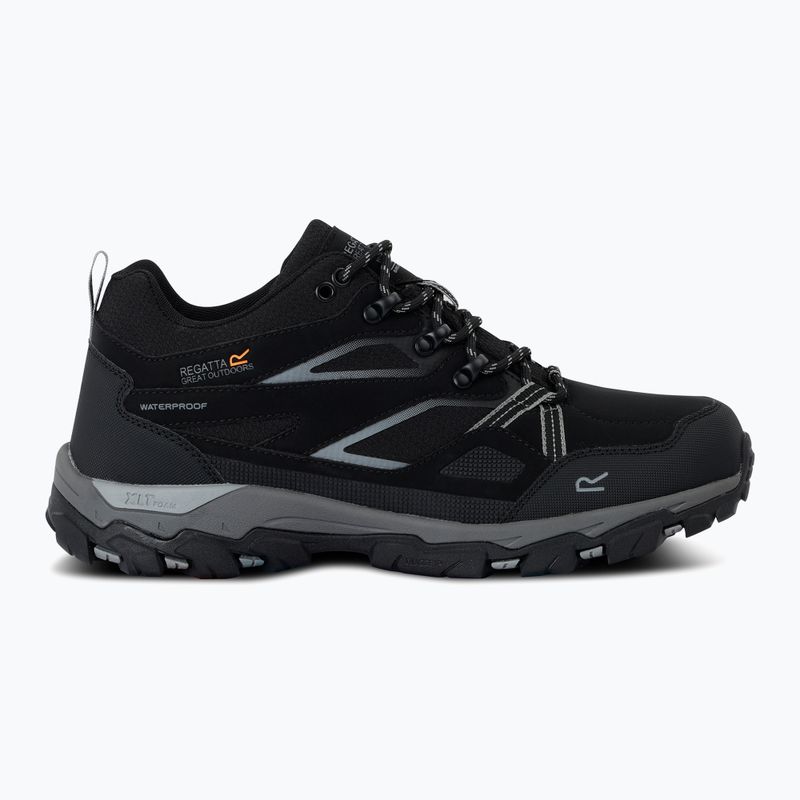 Men's trekking boots REGATTA Holcombe III Low black/granite 8