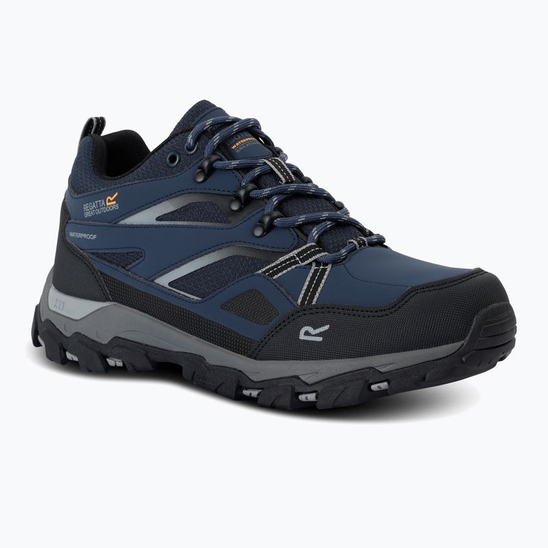 Men's trekking boots REGATTA Holcombe III Low navy/dark stee 8
