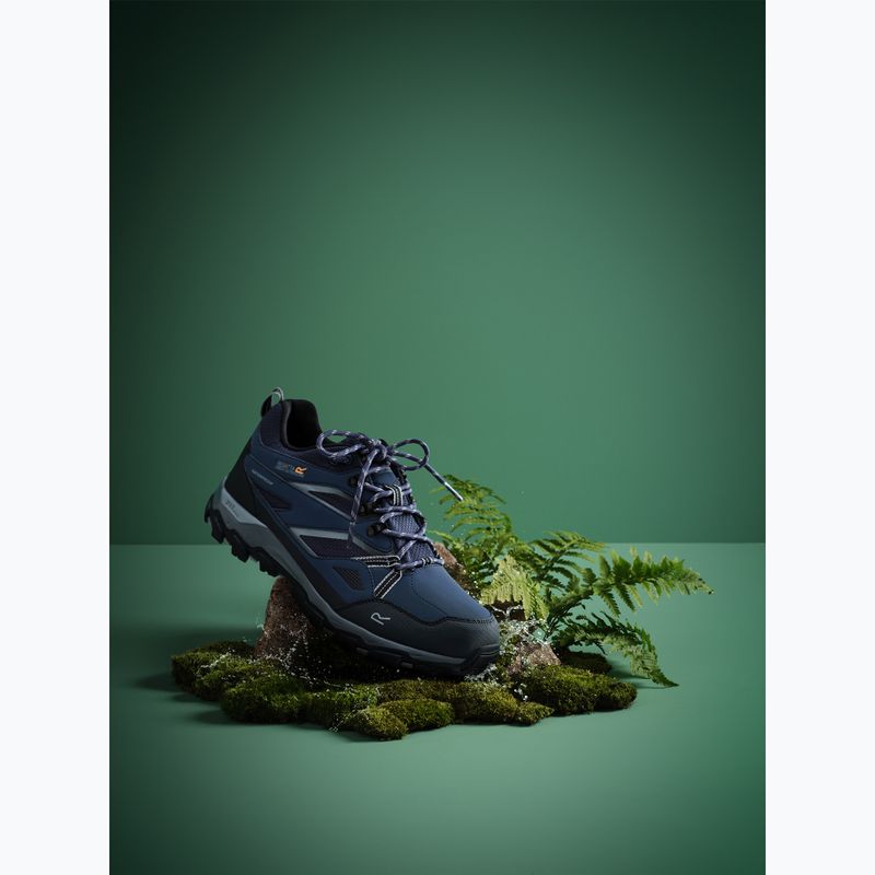 Men's trekking boots REGATTA Holcombe III Low navy/dark stee 9