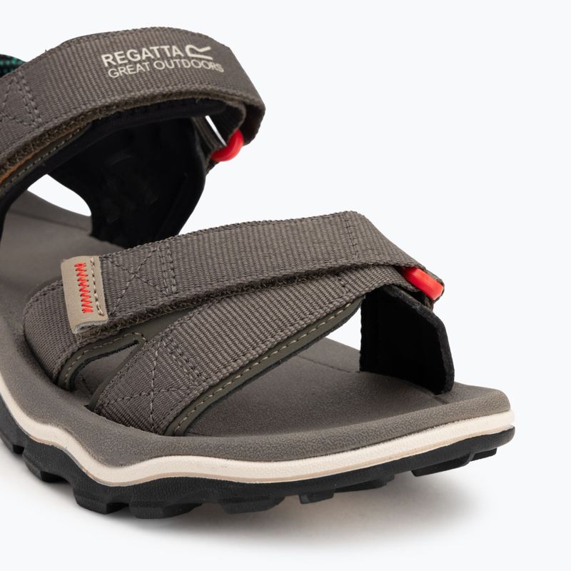 REGATTA men's Blaze treetop/blaze orange sandals 7