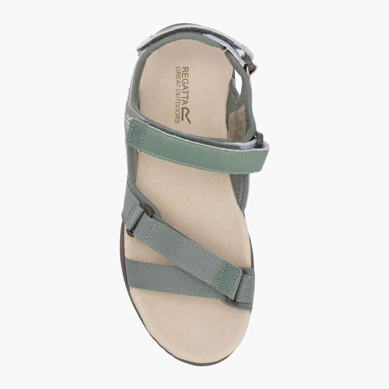 REGATTA Santa Clara II women's sandals glacier green /light vanilla 5
