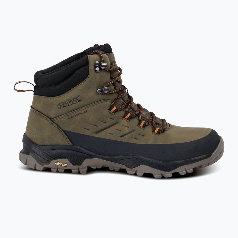 Men's trekking boots REGATTA Blake olive night/pumpkin spice 9