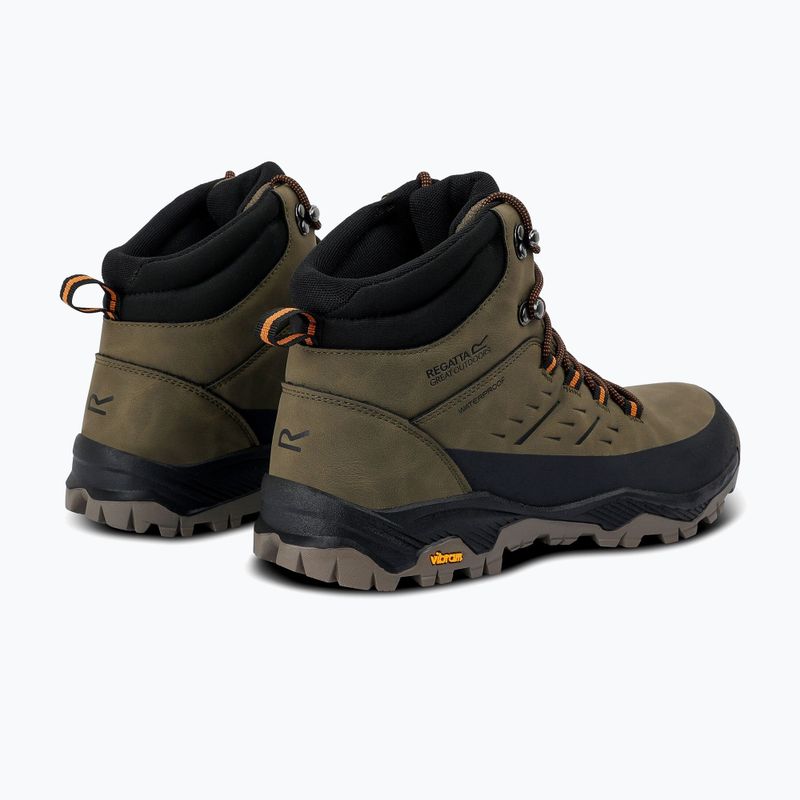 Men's trekking boots REGATTA Blake olive night/pumpkin spice 11