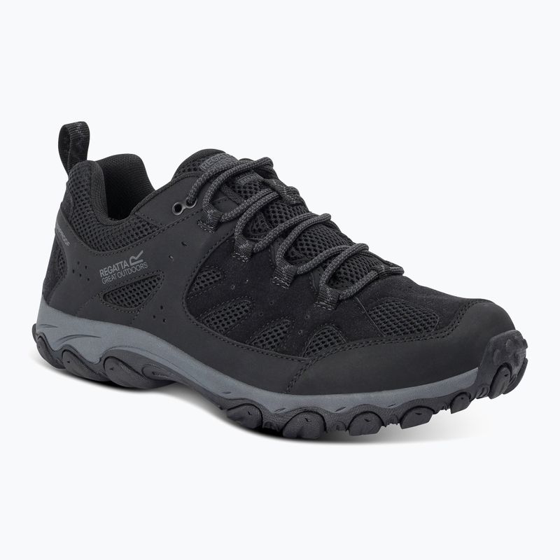 Men's trekking boots REGATTA Edgepoint IV Low black/granit 8