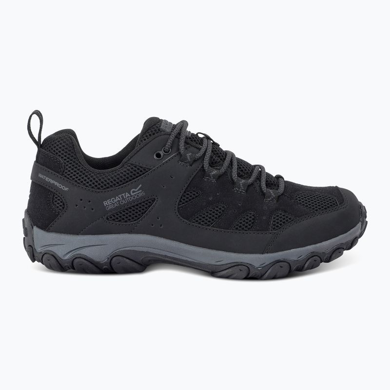 Men's trekking boots REGATTA Edgepoint IV Low black/granit 9