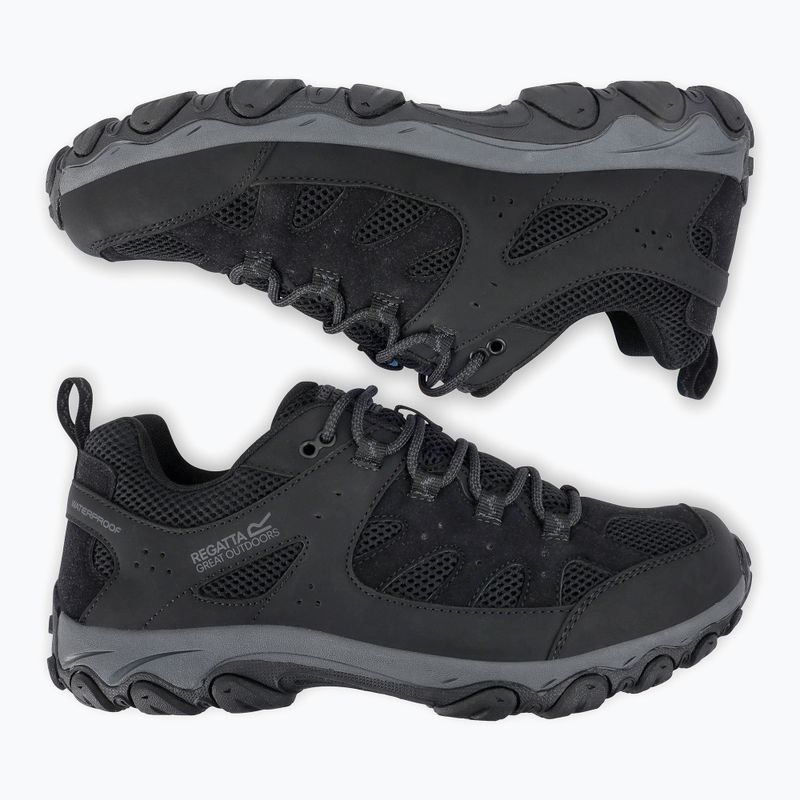 Men's trekking boots REGATTA Edgepoint IV Low black/granit 12