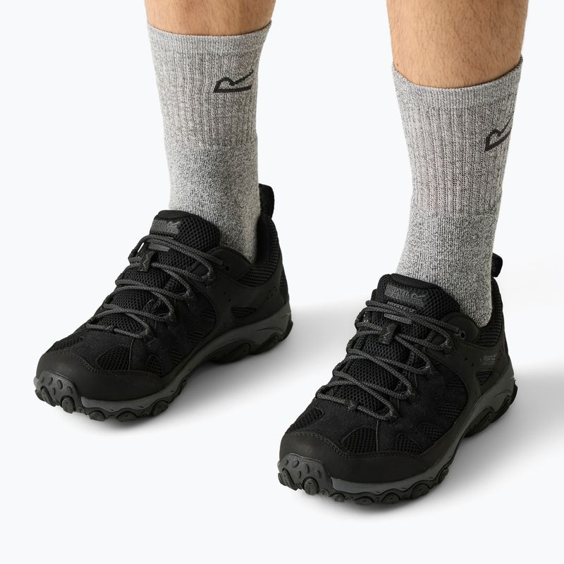 Men's trekking boots REGATTA Edgepoint IV Low black/granit 17