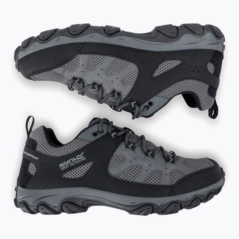 Men's trekking boots REGATTA Edgepoint IV Low granite/dark steel 12