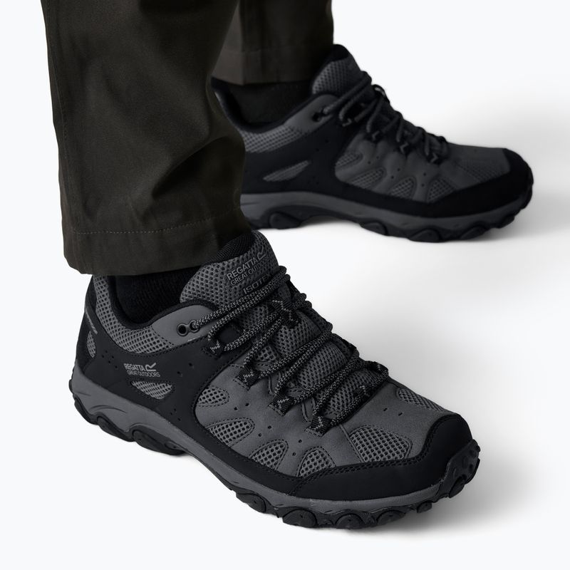Men's trekking boots REGATTA Edgepoint IV Low granite/dark steel 19