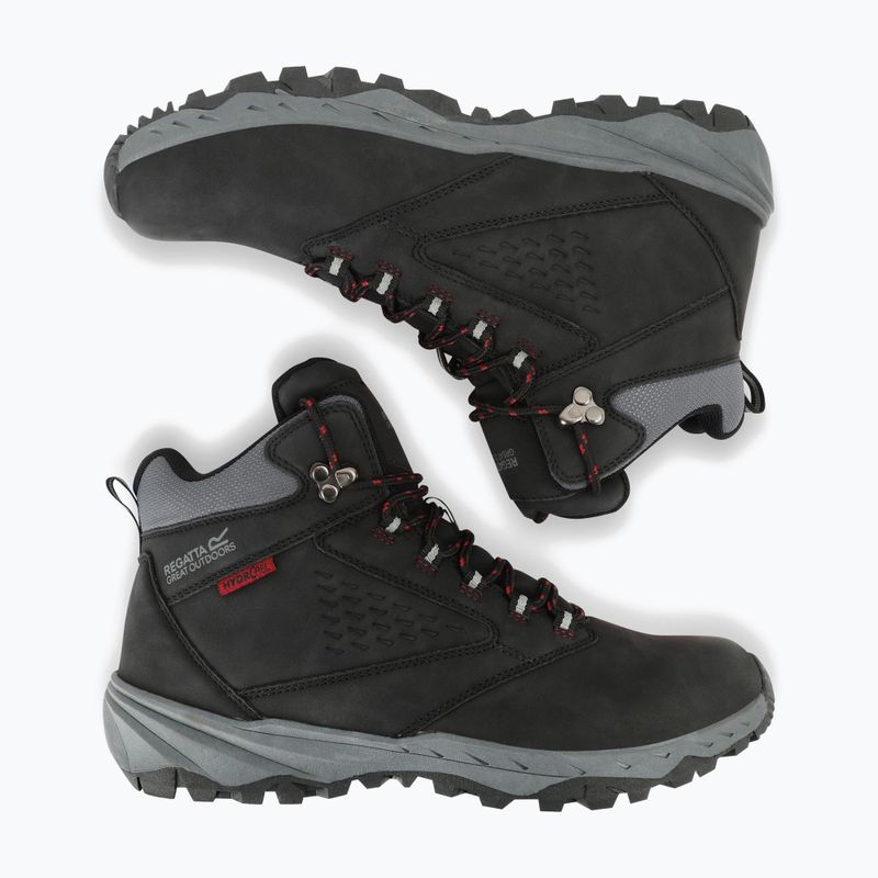 Men's hiking boots REGATTA Amble black/rio red 12