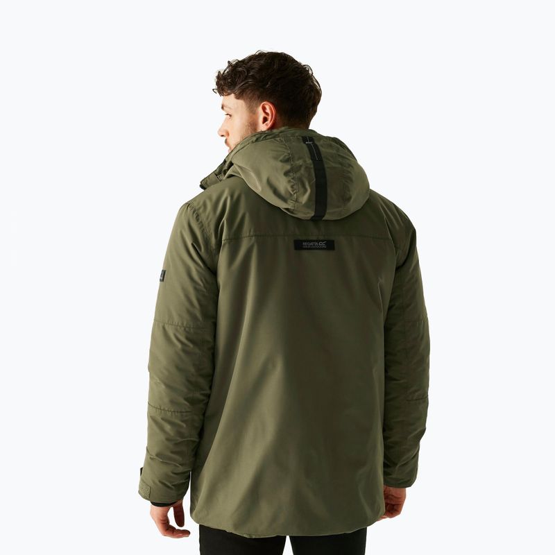 Men's rain jacket REGATTA Marron olive night/black 3