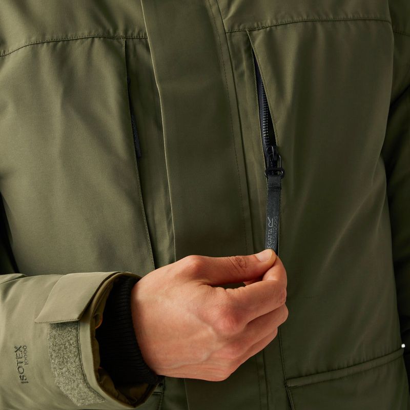 Men's rain jacket REGATTA Marron olive night/black 6