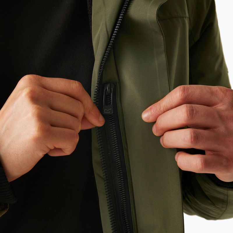 Men's rain jacket REGATTA Marron olive night/black 9