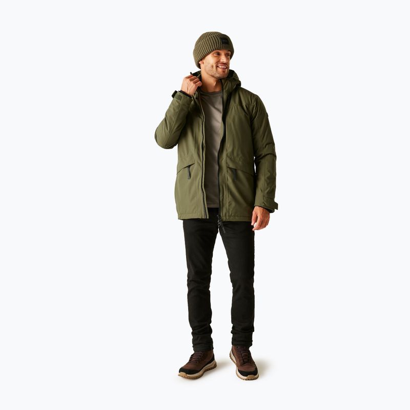 Men's rain jacket Regatta Balaton olive night/black 2